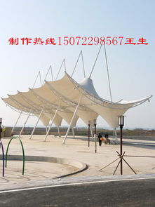 湖北黄石膜结构车棚 匠心打造牢固简约的现代遮阳避雨之选